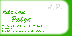 adrian palya business card